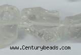 CNG1307 15.5 inches 20*25mm – 25*35mm nuggets white crystal beads