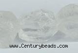 CNG1308 15*20mm – 25*30mm faceted nuggets white crystal beads