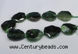 CNG1333 15.5 inches 35*40mm faceted freeform agate beads