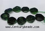 CNG1342 15.5 inches 42*45mm faceted freeform agate beads