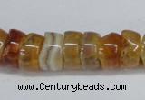 CNG1440 15.5 inches 6*12mm - 10*12mm nuggets agate gemstone beads