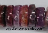 CNG1457 15.5 inches 8*25mm - 12*25mm nuggets agate gemstone beads