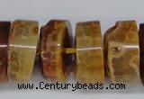 CNG1472 15.5 inches 10*25mm - 14*25mm nuggets agate gemstone beads