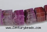 CNG1476 15.5 inches 8*15mm - 12*15mm nuggets agate gemstone beads