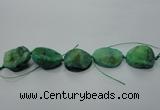 CNG1515 8 inches 20*30mm - 25*35mm freeform agate beads