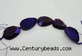 CNG1531 8 inches 25*35mm - 35*45mm freeform agate beads