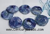 CNG1553 15.5 inches 50*52mm faceted freeform agate beads