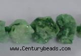 CNG1642 15.5 inches 13*18mm - 18*25mm nuggets plated druzy agate beads