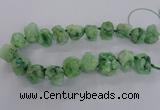 CNG1646 15.5 inches 18*25mm - 22*30mm nuggets plated druzy agate beads