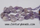 CNG1706 15.5 inches 15*20mm - 18*35mm nuggets lavender amethyst beads