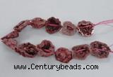 CNG2160 15.5 inches 25*35mm - 35*40mm nuggets druzy agate beads