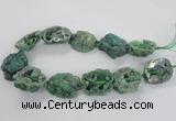 CNG2162 15.5 inches 25*35mm - 35*40mm nuggets druzy agate beads