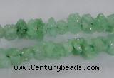 CNG2205 15.5 inches 8*10mm - 10*12mm nuggets plated druzy quartz beads