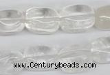 CNG23 15.5 inches 12*17mm nuggets white crystal gemstone beads