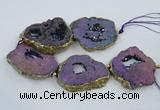 CNG2339 7.5 inches 40*50mm - 55*60mm freeform druzy agate beads