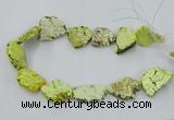 CNG2511 15.5 inches 25*30mm - 35*40mm freeform turquoise beads