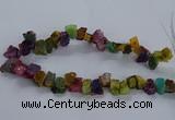 CNG2592 15.5 inches 13*18mm - 15*25mm nuggets plated druzy agate beads