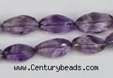 CNG26 15.5 inches 10*20mm faceted nuggets amethyst gemstone beads