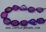 CNG2609 15.5 inches 30*35mm - 40*45mm freeform agate beads