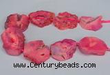 CNG2675 15.5 inches 30*40mm - 40*50mm freeform druzy agate beads