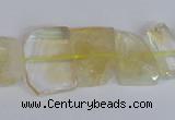 CNG2706 15.5 inches 13*18mm - 15*20mm freeform natural citrine beads