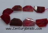 CNG2748 15.5 inches 30*45mm - 35*50mm freeform agate beads
