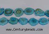 CNG2765 15.5 inches 30*40mm - 45*50mm freeform druzy agate beads