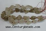 CNG3018 15.5 inches 15*20mm - 22*30mm nuggets smoky quartz beads