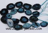 CNG3134 15.5 inches 30*35mm - 35*45mm freeform druzy agate beads