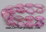 CNG3360 15.5 inches 30*35mm - 35*45mm faceted freeform agate beads