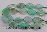 CNG3362 15.5 inches 30*35mm - 35*45mm faceted freeform agate beads