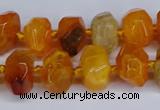 CNG3365 15.5 inches 10*14mm - 12*16mm nuggets agate beads