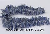 CNG3382 15.5 inches 3*15mm - 5*30mm sticks blue kyanite beads