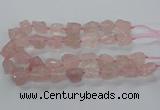 CNG3422 15.5 inches 15*20mm - 20*30mm nuggets rose quartz beads