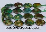 CNG3454 15.5 inches 30*40mm oval dragon veins agate beads