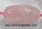 CNG358 15.5 inches 25*40mm - 40*60mm nuggets rose quartz beads