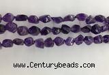 CNG3581 15.5 inches 8*10mm - 10*12mm nuggets amethyst beads