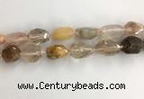 CNG3584 15*25mm - 20*35mm faceted nuggets mixed rutilated quartz beads