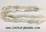 CNG3625 15.5 inches 12*35mm teardrop druzy agate beads