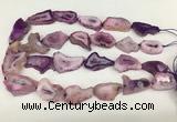 CNG3637 15.5 inches 22*30mm - 30*40mm freeform druzy agate beads