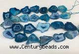 CNG3641 15.5 inches 22*30mm - 30*40mm freeform druzy agate beads