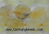 CNG431 15.5 inches 15*20mm – 25*30mm nuggets citrine gemstone beads