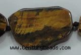 CNG462 15.5 inches 20*25mm - 25*55mm nuggets tiger eye beads