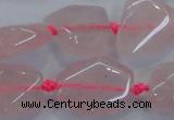 CNG465 15.5 inches 13*18mm - 20*30mm nuggets rose quartz beads