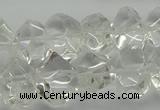 CNG5023 15.5 inches 10*14mm - 13*18mm faceted nuggets white crystal beads