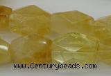 CNG5050 15.5 inches 13*18mm - 15*20mm faceted nuggets citrine beads