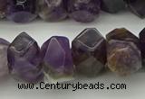 CNG5052 13*18mm - 15*20mm faceted nuggets dogtooth amethyst beads