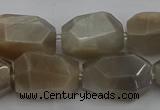 CNG5089 15.5 inches 13*18mm - 15*25mm faceted nuggets sunstone beads