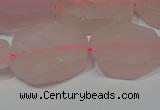 CNG5114 15.5 inches 14*20mm - 18*25mm freeform matte rose quartz beads