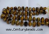 CNG5200 12*16mm - 15*20mm faceted nuggets yellow tiger eye beads